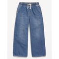 High-Waisted Baggy Wide-Leg Pull-On Jeans for Girls