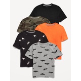 Softest Crew-Neck T-Shirt 5-Pack for Boys