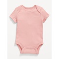 Unisex Short-Sleeve Rib-Knit Bodysuit for Baby Hot Deal