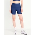 High-Waisted PowerSoft Biker Shorts -- 6-inch inseam