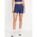 High-Waisted PowerSoft Biker Shorts -- 4-inch inseam