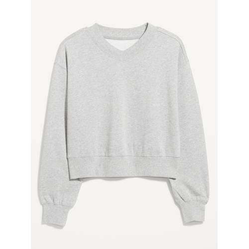 올드네이비 SoComfy Oversized V-Neck Sweatshirt