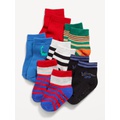 Unisex Crew Socks 6-Pack for Toddler & Baby Hot Deal