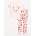 Snug-Fit Graphic Pajama Set for Toddler & Baby