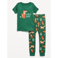 Snug-Fit Graphic Pajama Set for Toddler & Baby