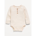 Long-Sleeve Thermal-Knit Henley Bodysuit for Baby Hot Deal