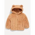 Sherpa Critter Zip-Front Hooded Jacket for Baby