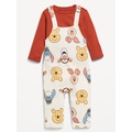 Disneyⓒ Long-Sleeve T-Shirt and Overalls Set for Baby