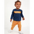 Long-Sleeve Jersey-Knit T-Shirt and Pants Set for Baby Hot Deal