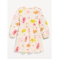 Printed Jersey-Knit Long-Sleeve Dress for Toddler Girls Hot Deal