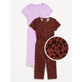 Short-Sleeve Jumpsuit 2-Pack for Toddler Girls