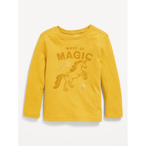 올드네이비 Long-Sleeve Graphic T-Shirt for Toddler Girls