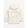 Printed Zip Hoodie for Toddler Girls