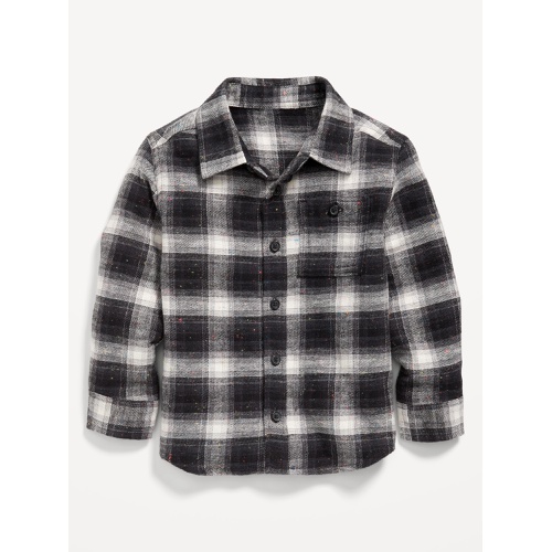 올드네이비 Cozy Long-Sleeve Plaid Pocket Shirt for Toddler Boys