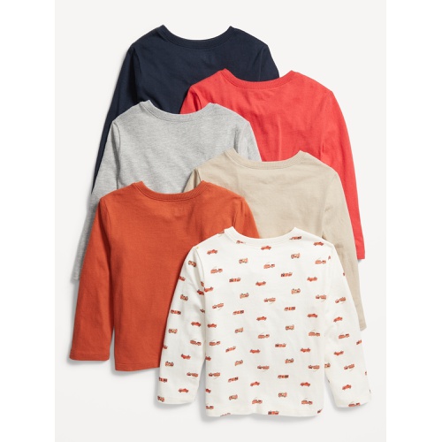 올드네이비 Unisex Long-Sleeve T-Shirt 6-Pack for Toddler