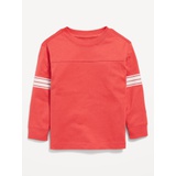 Oversized Long-Sleeve Striped T-Shirt for Toddler Boys