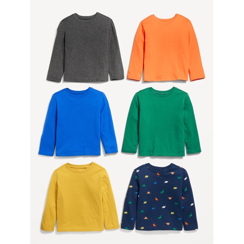 올드네이비 Unisex Long-Sleeve T-Shirt 6-Pack for Toddler