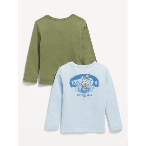 올드네이비 Long-Sleeve Graphic T-Shirt 2-Pack for Toddler Boys