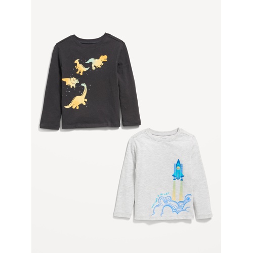 올드네이비 Long-Sleeve Graphic T-Shirt 2-Pack for Toddler Boys