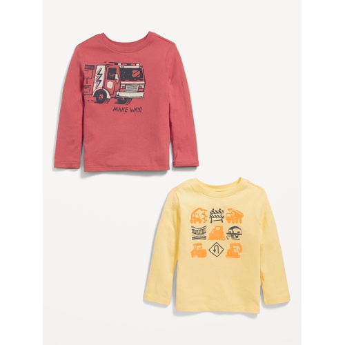 올드네이비 Long-Sleeve Graphic T-Shirt 2-Pack for Toddler Boys