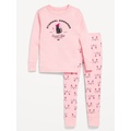 Printed Snug-Fit Pajama Set for Girls