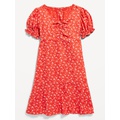 Fit and Flare Crepe Dress for Girls