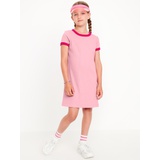 Short-Sleeve Ribbed Dress for Girls Hot Deal