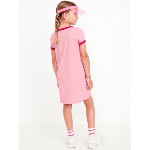 올드네이비 Short-Sleeve Ribbed Dress for Girls Hot Deal