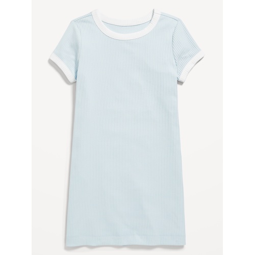 올드네이비 Short-Sleeve Ribbed Dress for Girls Hot Deal