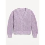 Button-Front Cardigan Sweater for Girls