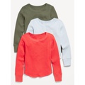 Long-Sleeve Thermal-Knit T-Shirt 3-Pack for Girls Hot Deal