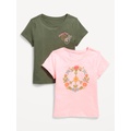 Short-Sleeve Graphic T-Shirt 2-Pack for Girls