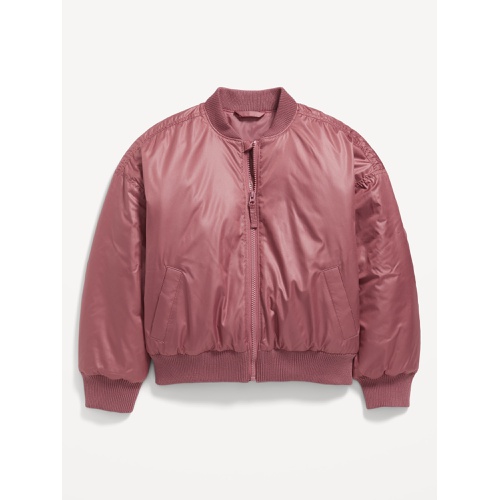 올드네이비 Water-Resistant Zip-Front Bomber Jacket for Girls