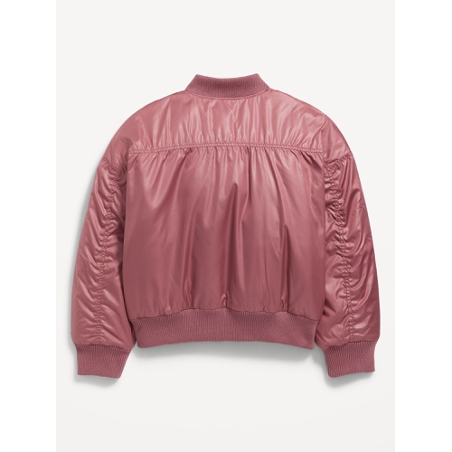 올드네이비 Water-Resistant Zip-Front Bomber Jacket for Girls