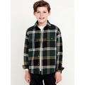 Soft-Brushed Flannel Pocket Shirt for Boys