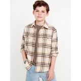 Soft-Brushed Flannel Pocket Shirt for Boys