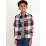 Soft-Brushed Flannel Pocket Shirt for Boys