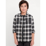 Soft-Brushed Flannel Pocket Shirt for Boys