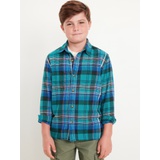 Long-Sleeve Flannel Pocket Shirt for Boys