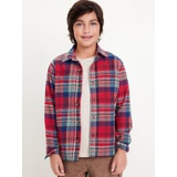 Long-Sleeve Flannel Pocket Shirt for Boys