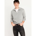 French Rib Quarter-Zip Sweater