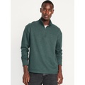 French Rib Quarter-Zip Sweater