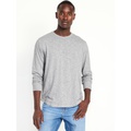 Curved-Hem Slub-Knit T-Shirt Hot Deal