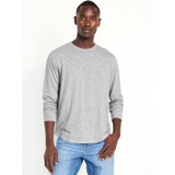 Curved-Hem Slub-Knit T-Shirt