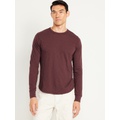 Curved-Hem Slub-Knit T-Shirt Hot Deal