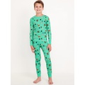 Gender-Neutral Graphic Snug-Fit Pajama Set for Kids