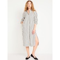 Loose Midi Shirt Dress