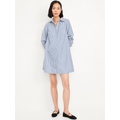 Loose Mini Shirt Dress