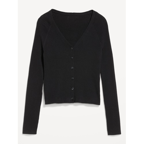 올드네이비 SoSoft Lite Ribbed Crop Cardigan