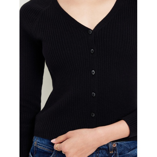 올드네이비 SoSoft Lite Ribbed Crop Cardigan